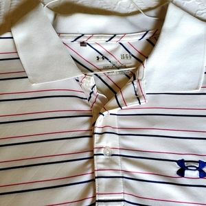 EUC MEN'S XL UNDER ARMOUR HEAT GEAR GOLF SHIRT